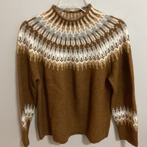 Women’s Fair Isle Cabincore Sweater, Small